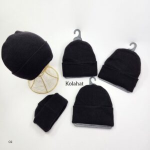 کلاه بافت مشکی نخ اعلا عمده