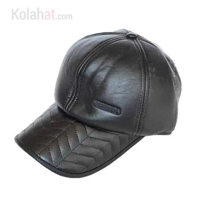 کلاه نقابدار چرم زمستانی مردانه مشکی (KLT-T215)