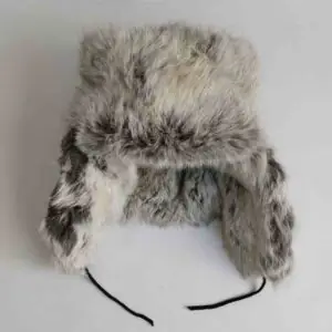 کلاه روسی پوست خرگوش دو رنگ (KLT-T108)