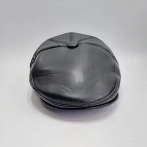 کلاه کپ انگلیسی چرم مشکی (KLT-T159)