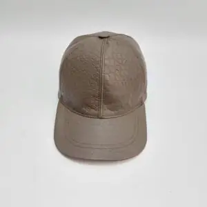 کلاه بیسبالی چرم کرمی (KLT-T181)