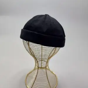کلاه کتان مشکی مدل لئونی مردانه - عمده (KLT-823)