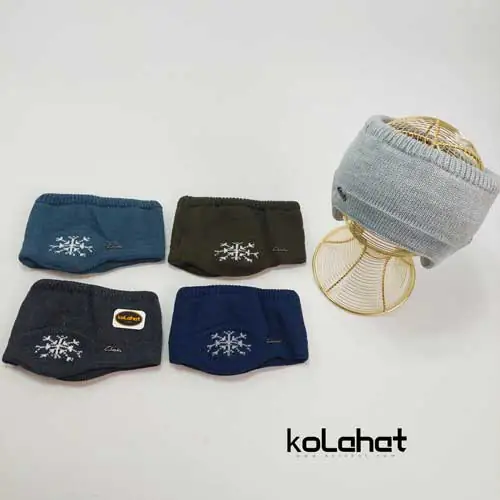 هدبند مردانه گوشدار طرح دونه برفی - عمده (KLT-2037)