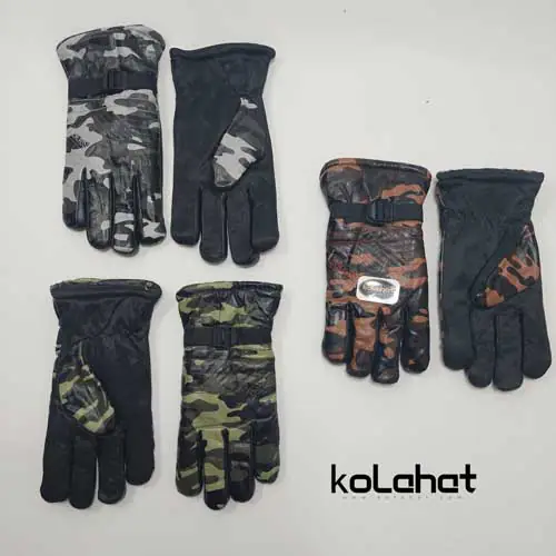 دستکش موتوری چرم مصنوعی - عمده (KLT-2269)