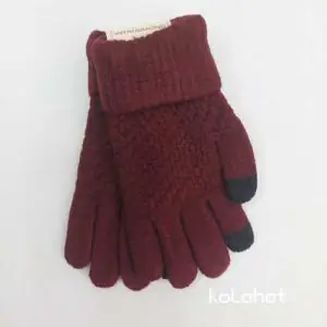 دستکش بافت لمسی زنانه - عمده (KLT-1804)