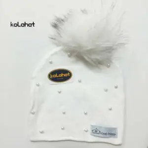 کلاه تریکو بچگانه مرواریدی - عمده (KLT-2278)