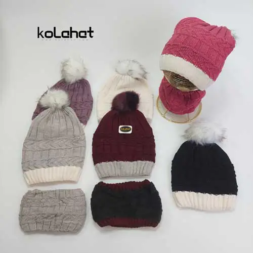 کلاه و شال گردن رینگی - عمده (KLT-2142)