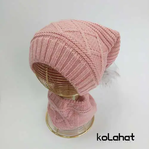 کلاه و شال گردن زنانه رینگی (KLT-D2124)