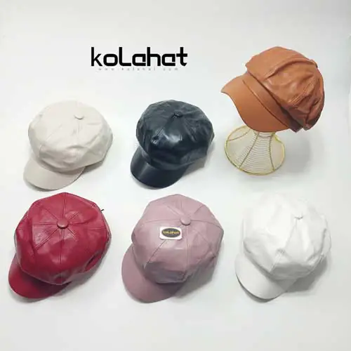 کلاه کاپیتانی چرم وارداتی - عمده (KLT-2162)