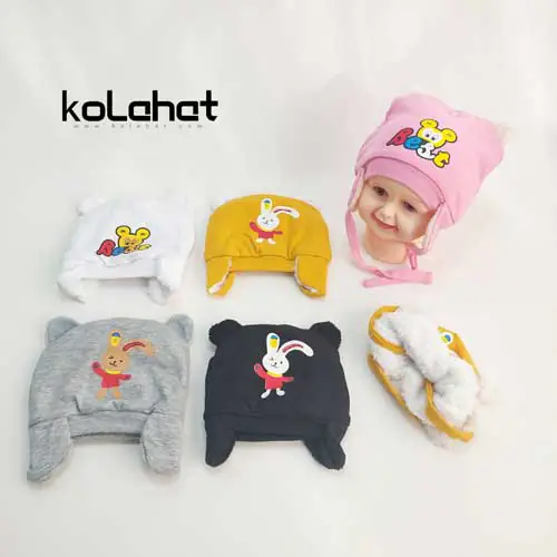 کلاه تریکو بچگانه گوش دار - عمده (KLT-2398)