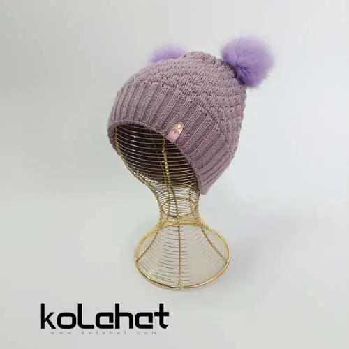 کلاه بافت زنانه طرح دانه اناری (KLT-T2495)