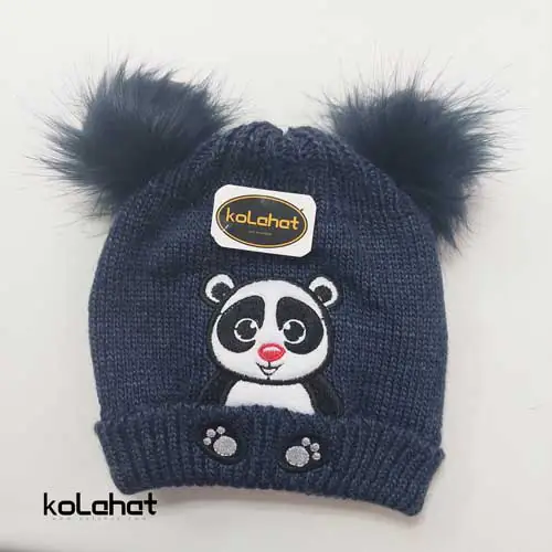 کلاه بافت بچگانه طرح خرس (KLT-T2285)
