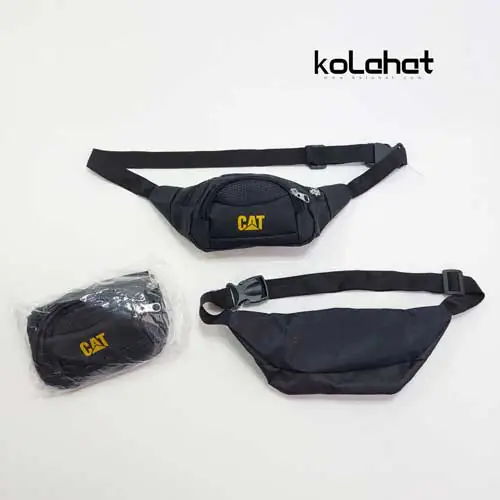 کیف کمری مشکی برزنتی