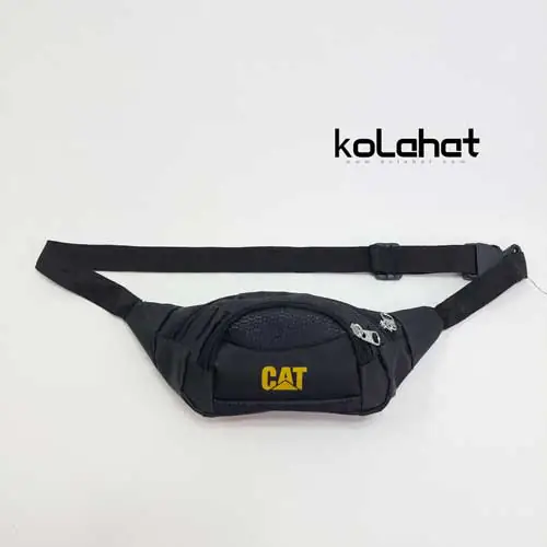 کیف کمری مشکی برزنتی