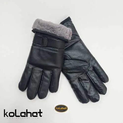 دستکش واتر کف چرم داخل خز (KLT-T2635)