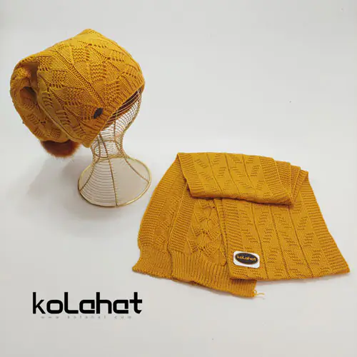 کلاه و شال گردن زنانه شیطونی - عمده (KLT-2579)