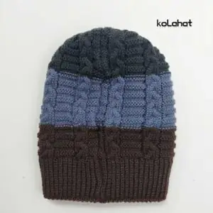 کلاه بافت مردانه سه رنگ - عمده (KLT-2612)