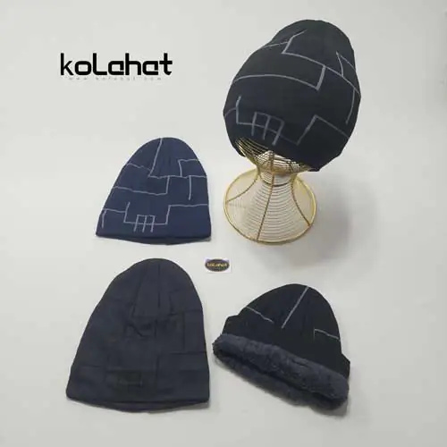 کلاه بافت داخل خز مردانه - عمده (KLT-2496)