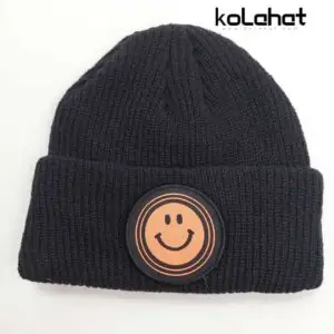 کلاه بافت رنگی طرح استیکر - عمده (KLT-2656)