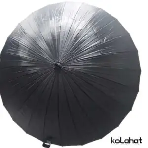 چتر مشکی 24 فنره - عمده (KLT-2705)