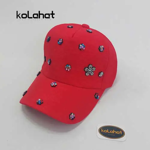 کلاه نقاب دار کتان مدل نگینی (KLT-T1164)