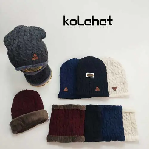 کلاه و شال گردن رینگی داخل خز - عمده (KLT-2719)