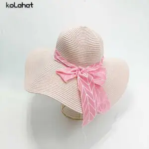 کلاه ساحلی زنانه کنفی وارداتی - عمده (KLT-2844)