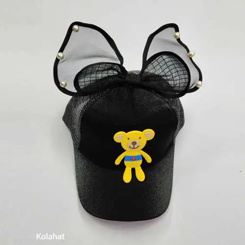 کلاه نقابدار دخترانه وارداتی مدل پاپیونی (KLT-T3110)