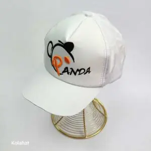 کلاه بیسبالی سفید طرح پاندا (KLT-T3109)