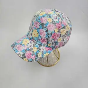 کلاه بیسبالی زنانه گلدار رویه توری (KLT-T3156)