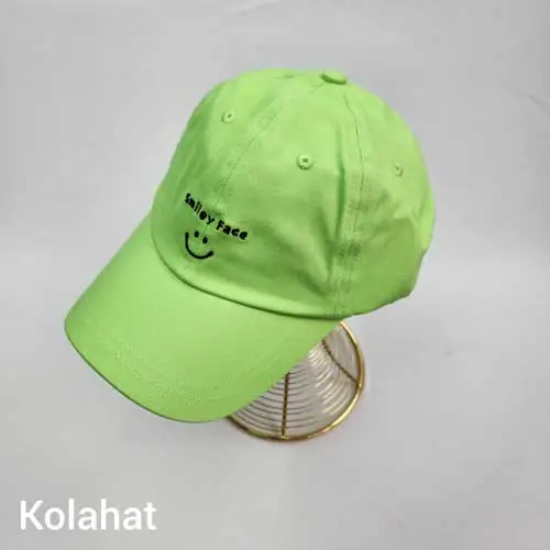 کلاه بیسبالی طرح لبخند کتان اصلی (KLT-T3159)