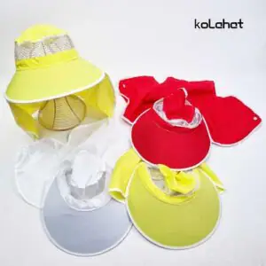 کلاه آفتابگیر روسری دار رنگی - عمده (KLT-3143)