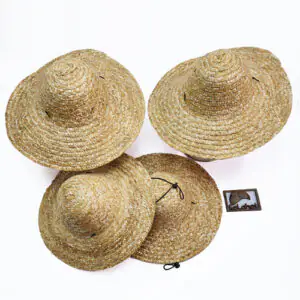 کلاه حصیری برنجی اصلی وارداتی - عمده (KLT-1121)