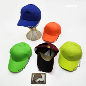 کلاه نقابدار کتان رنگی زنجیری وارداتی - عمده (KLT-3261)