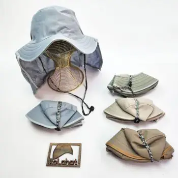 کلاه کابویی شال دار تاشو - عمده (KLT-3294)