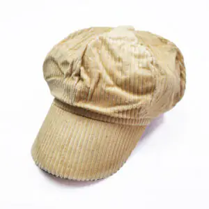 کلاه کاپیتانی مخمل رنگی کبریتی - عمده (KLT-3313)