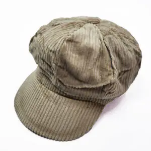 کلاه کاپیتانی مخمل رنگی کبریتی - عمده (KLT-3313)