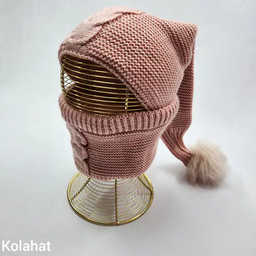 کلاه و شال گردن بچگانه شیپوری (KLT-T3317)