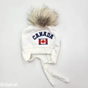 کلاه تریکو پوم دار طرح CANADA - عمده (KLT-3486)