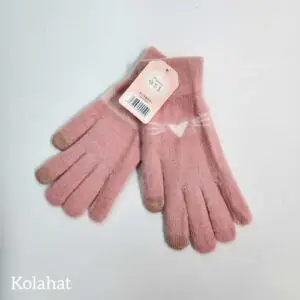 دستکش دخترانه وارداتی طرح گربه - عمده (KLT-3755)
