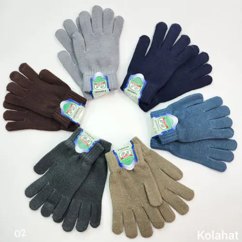 دستکش بافت رنگی - عمده (KLT-3515)