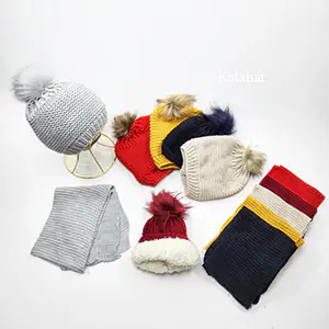 کلاه و شال گردن بچگانه ساده